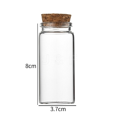 Glass Bottle CON-WH0085-72E-1