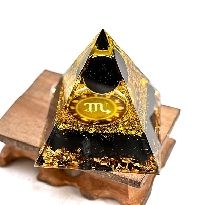 Constellation Orgonite Pyramid Resin Energy Generators PW-WG5E2FD-12-1