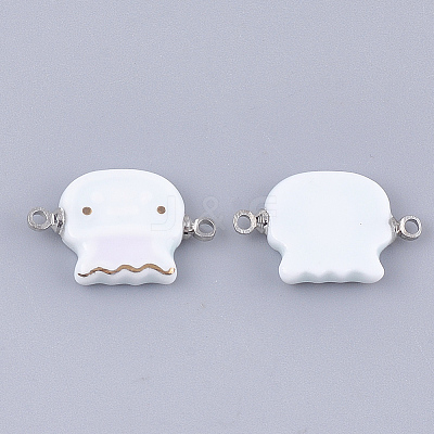 Handmade Porcelain Links connectors PORC-T002-02-1