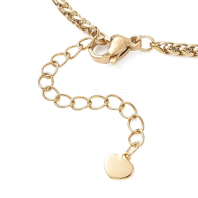 304 Stainless Steel Wheat Chains Bracelets for Women BJEW-JB12915-01-1