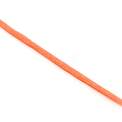 Polyester Satin Rattail Cord OCOR-WH0066-43I-1