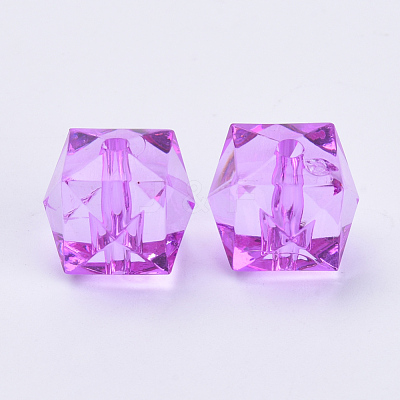 Transparent Acrylic Beads TACR-Q259-10mm-V48-1