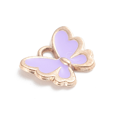 Light Gold Plated Alloy Enamel Charms ENAM-WH0047-41C-1