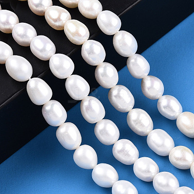 Natural Cultured Freshwater Pearl Beads Strands PEAR-N012-07K-1