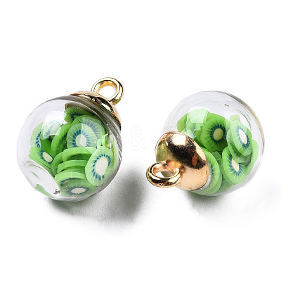 Glass Ball Pendants GLAA-TD003-01C-1