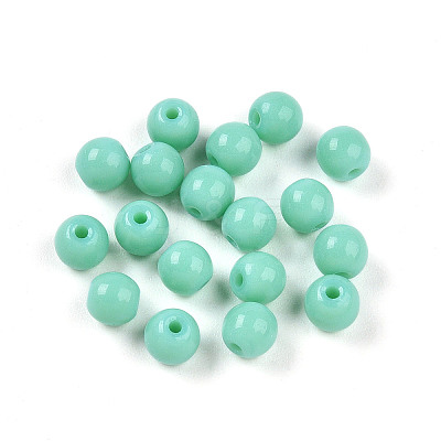 Opaque Solid Color Glass Beads X1-GLAA-N007-4mm-A04-1