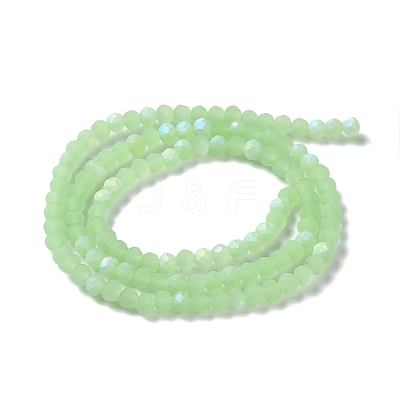 Imitation Jade Glass Beads Strands EGLA-A034-J4mm-MB01-1