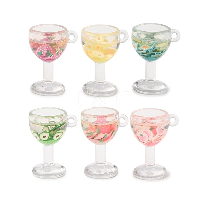 Luminous Transparent Resin Pendants RESI-K048-08-1