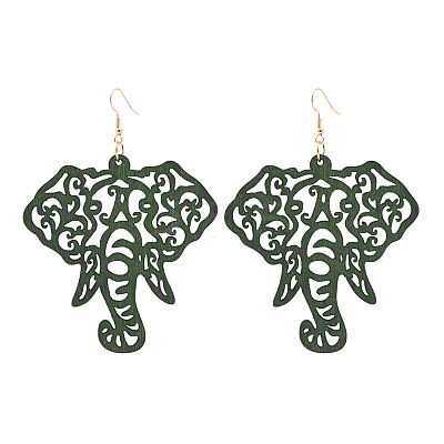 Hollow Wood Dangle Earrings FS-WG18EE7-02-1