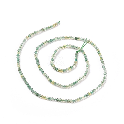 Synthetic Green Yellow Quartz Beads Strands G-C009-A10-1