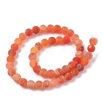 Natural Weathered Agate Beads Strands G-P414-A05-1