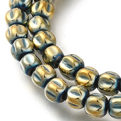 Electroplated Synthetic Non-magnetic Hematite Beads Strands G-C154-A01-01I-1