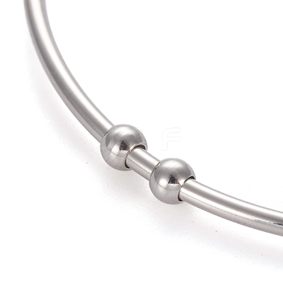 Tarnish Resistant 201 Stainless Steel Cuff Bangles BJEW-E364-BP14-1