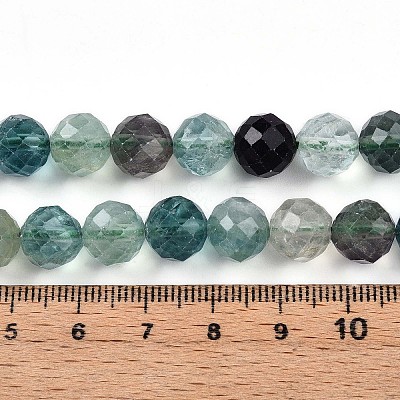Natural Fluorite Beads Strands G-S345-10mm-31-1