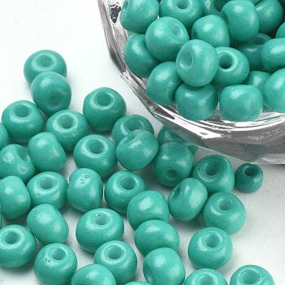Baking Paint 6/0 Glass Seed Beads SEED-Q025-4mm-M12-1