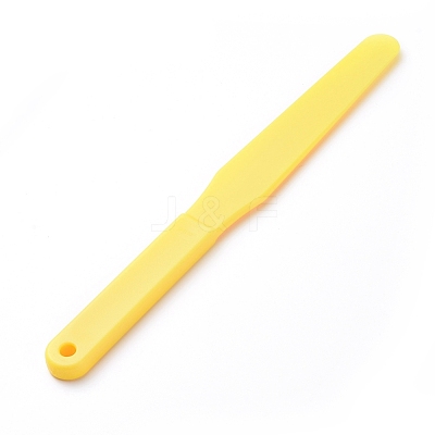 Plastic Oil Painting Scraper Knife AJEW-WH0104-38D-1