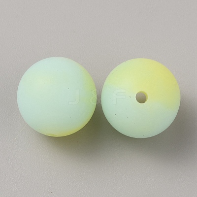 Luminous Round Food Grade Silicone Beads SIL-TAC0007-04K-1