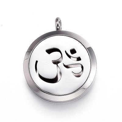 316 Surgical Stainless Steel Diffuser Locket Pendants STAS-H342-06P-1