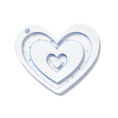 Transparent Plastic Pendants LS-KY-P014-01C-1