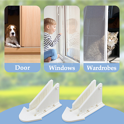 15Pcs Plastic Child Safety Lock for Sliding Door FIND-DC0004-16-1