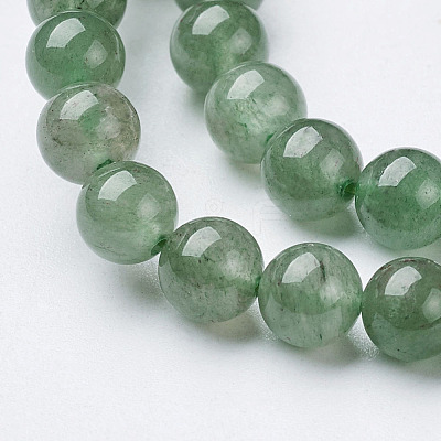 Natural Green Aventurine Beads Strands X-GSR6mmC024-1