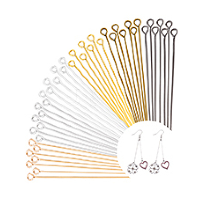 1200Pcs 6 Colors Alloy Eye Pins FIND-PH0025-40-1