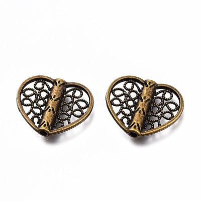 Tibetan Style Alloy Beads TIBE-F025-27AB-1
