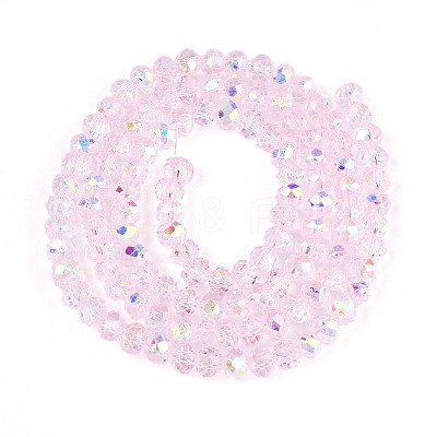 Transparent Glass Beads Strands EGLA-N016-4mm-04-1