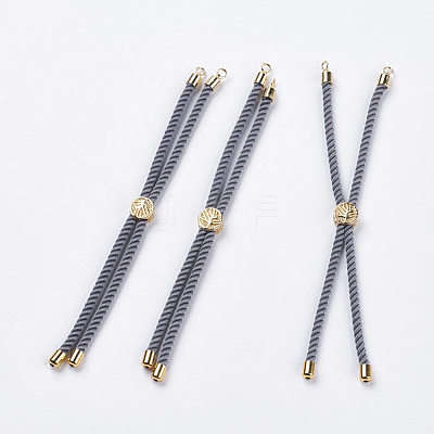 Nylon Twisted Cord Bracelet Making X-MAK-F018-07G-RS-1