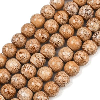 Handmade Fancy Antique Glazed Porcelain Ceramic Round Beads Strands X-PORC-L019-13mm-06-1