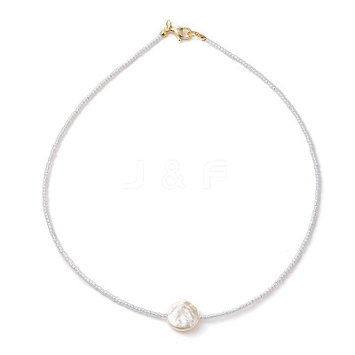 Glass Seed Beaded Necklaces NJEW-JN04921-1