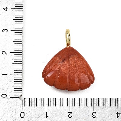 Natural Red Jasper Carved Pendants G-G330-02G-09-1