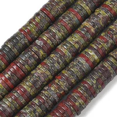 Natural Dragon Blood Beads Strands G-G329-B07-8x1mm-1