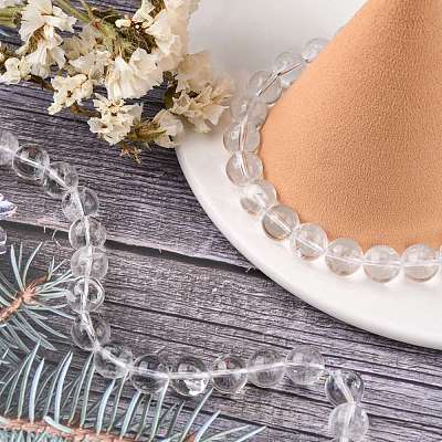 Natural Quartz Crystal Beads Strands X-G-C175-10mm-2-1
