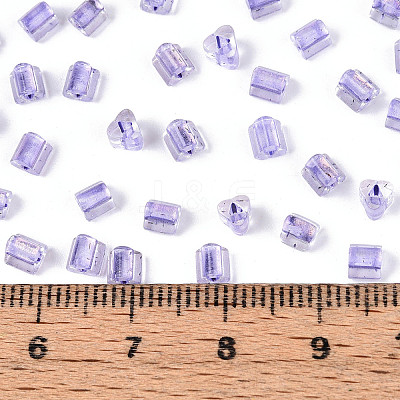 Transparent Inside Colours Glass Seed Beads SEED-T007-13I-1