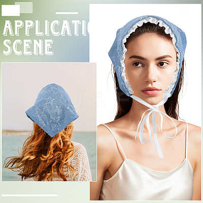 Polyester Triangle Headscarf AJEW-WH20072-72-1