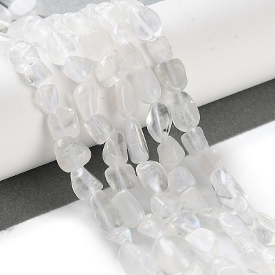 Natural Rainbow Moonstone Beads Strands G-P497-01C-62-1