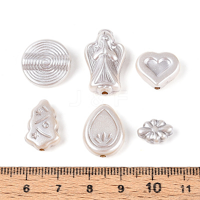 Pearlized Opaque Acrylic Beads X-OACR-T029-04A-1