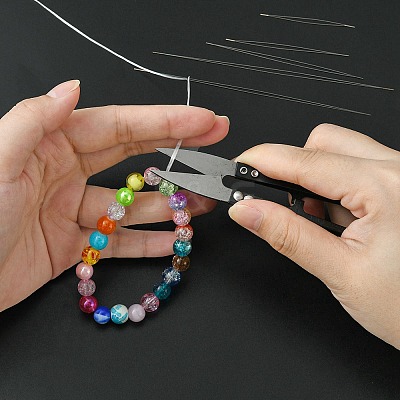 High Carbon Steel Big Eye Beading Needle TOOL-YW0001-28-1