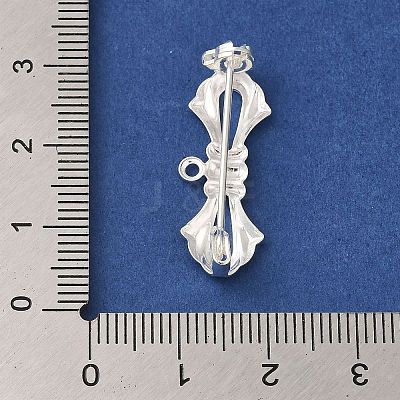 Brass Brooches Findings KK-M285-34S-1