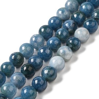 Natural Dyed White Jade Beads Strands G-M402-C03-1