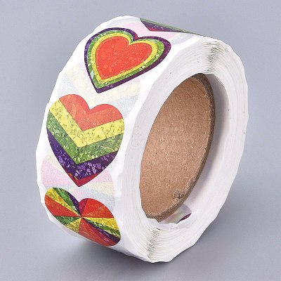 Heart Shaped Stickers Roll LS-DIY-K027-A01-1