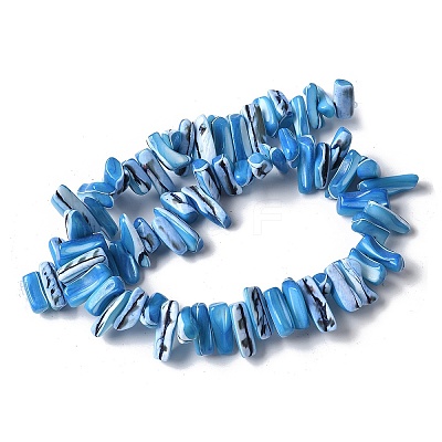 Dyed Natural Trochus Shell Beads Strands SSHEL-C013-09F-1