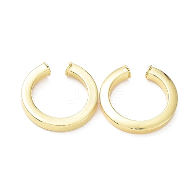 Rack Plating Brass Ring Cuff Earrings for Women EJEW-G352-06G-1