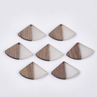 Resin & Walnut Wood Pendants RESI-S358-86B-01-1