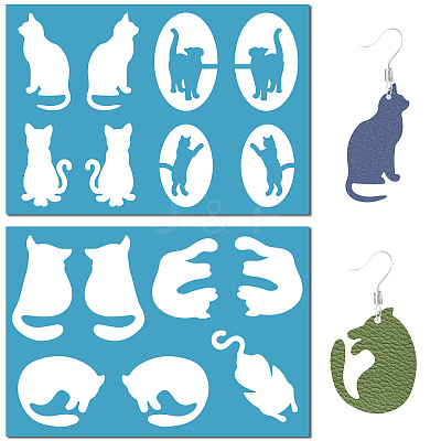 Acrylic Earring Handwork Template DIY-WH0359-064-1