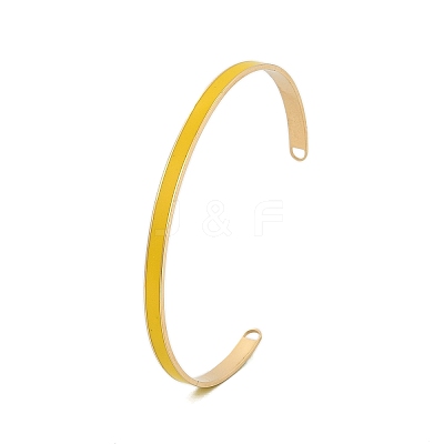 304 Stainless Steel Cuff Bangles for Women BJEW-Z087-09G-1