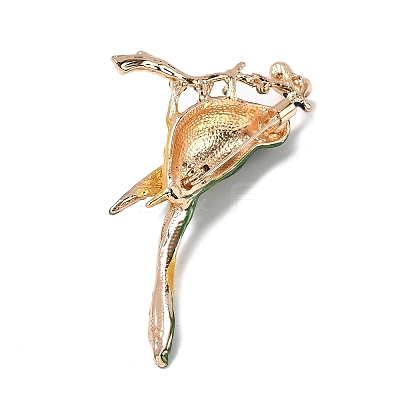 Magpie Bird Enamel Pins JEWB-F042-02B-G-1