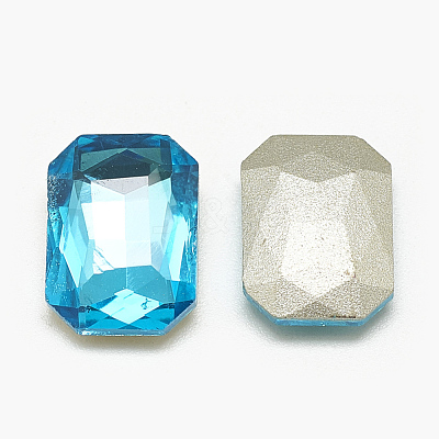 Pointed Back Glass Rhinestone Cabochons RGLA-T079-4x6mm-12-1