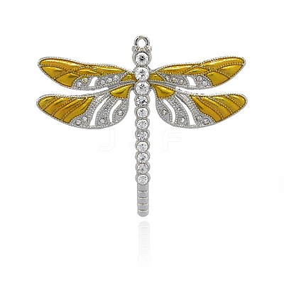 Alloy Enamel Dragonfly Big Pendants LS-ENAM-L034-08P-1